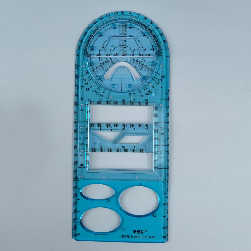 Multifunctional Geometric Drawing Ruler Mathematics Measuring Drafting Teaching