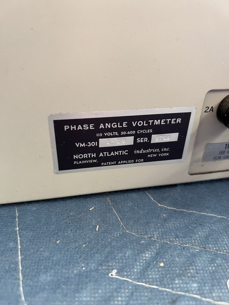 North Atlantic 301 Phase Angle Voltmeter AS IS