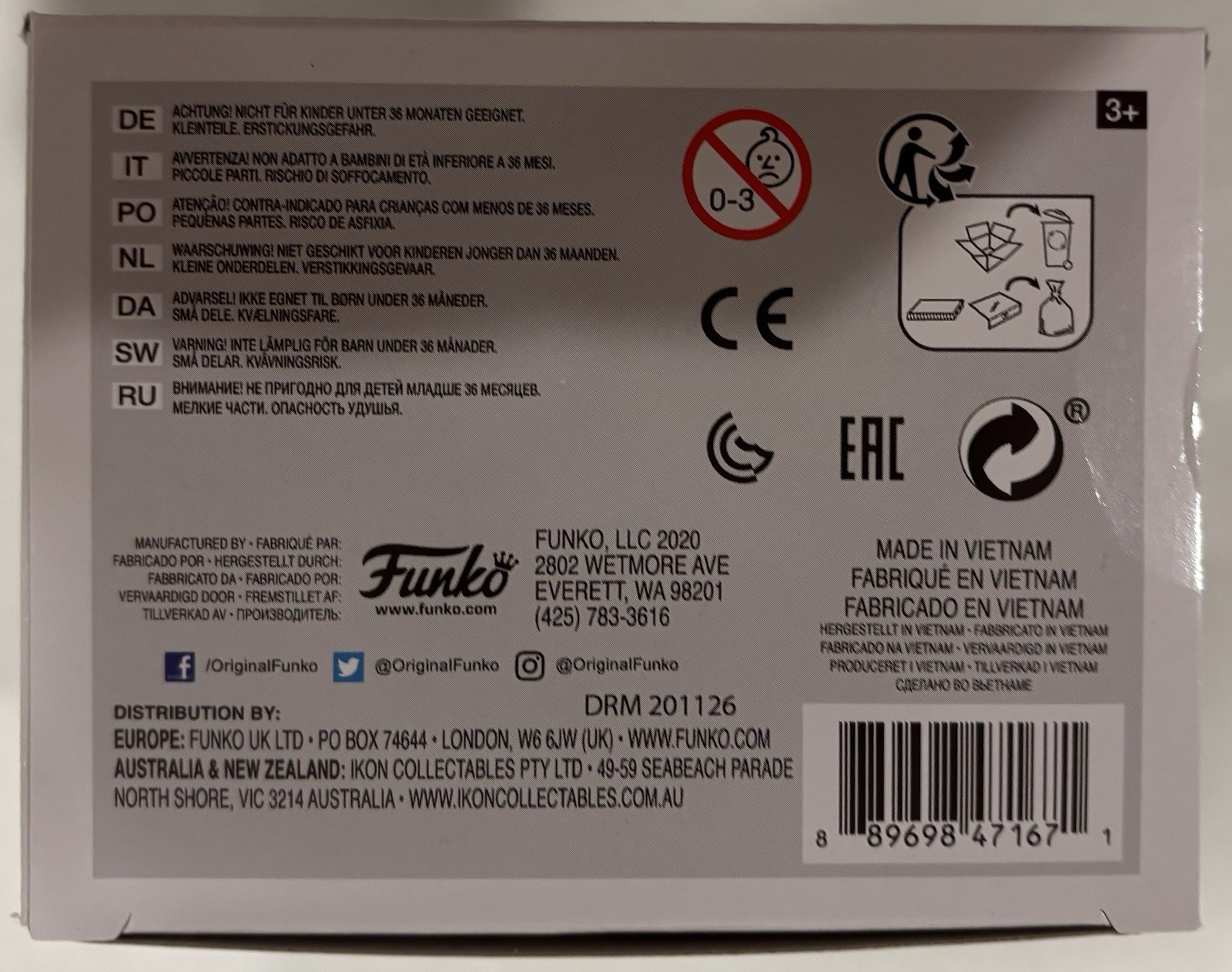 DMC Darryl McDaniels Autographed/Signed Run-DMC Funko Pop PSA!