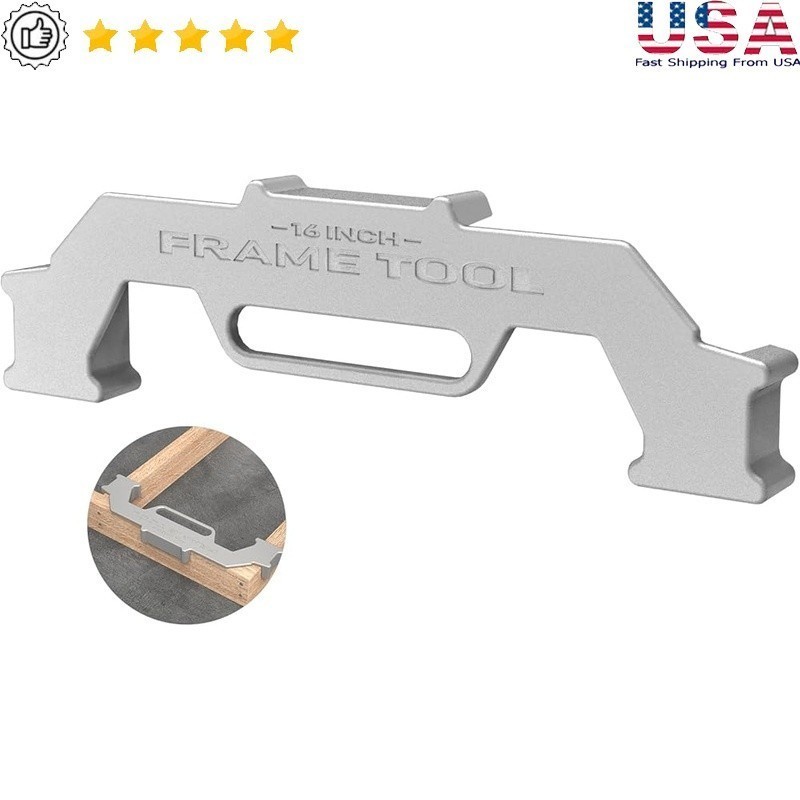 Framing Tools 16"On-Center Stud Layout Tool Cast Aluminum Framing Spacing Tool
