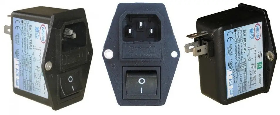 EMI Filter with Fuse, IEC Socket Power Switch uilt All in One Computer / Arcade