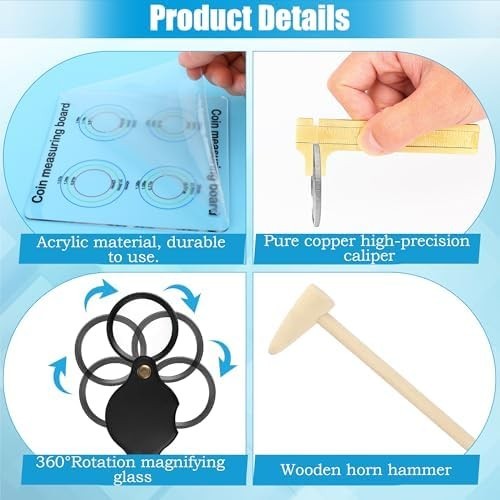 Professional Silver and Gold Coin Testing Kit with Accessories