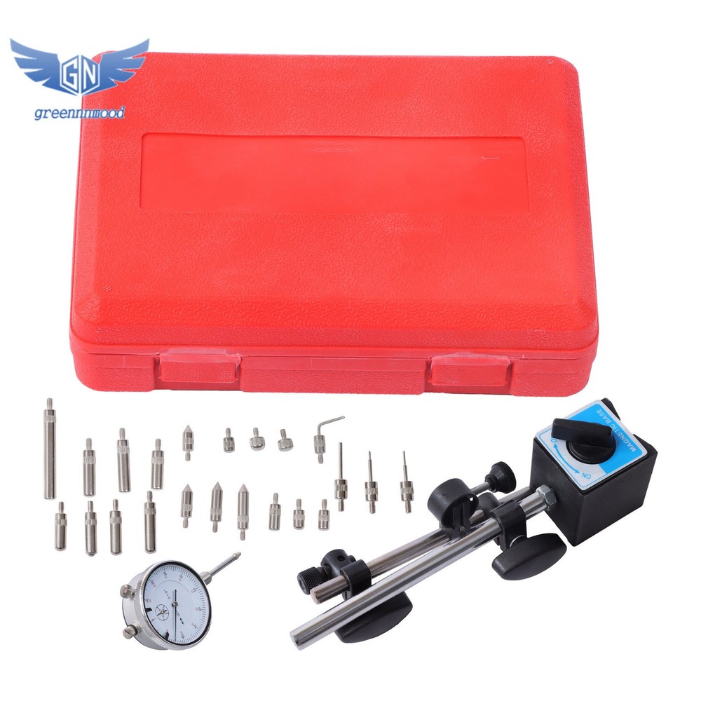 Magnetic Base with Dial Indicator & Point Precision Inspection Set 0-1'' Range