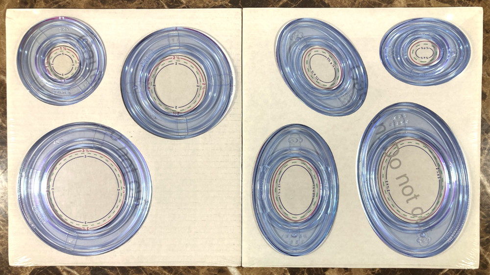 Creative Memories Custom Cutting System Patterns Templates Circles & Ovals NEW