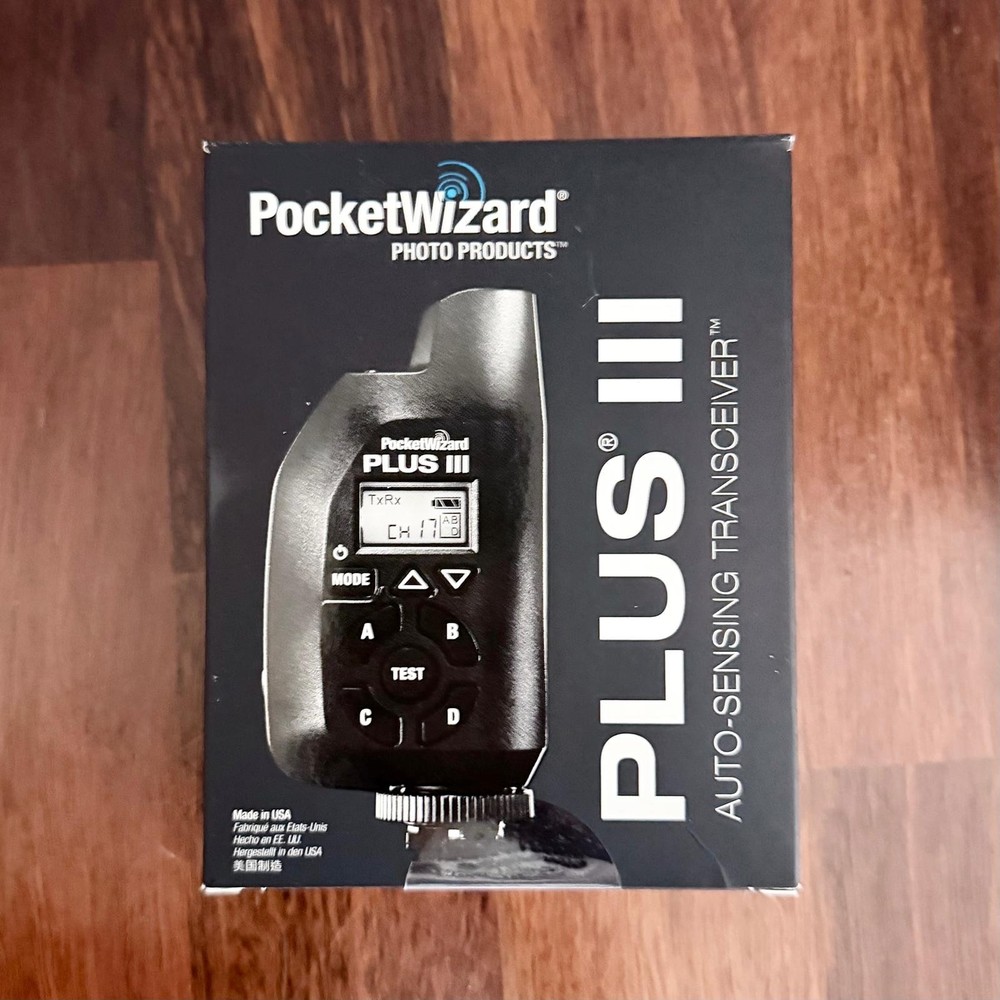 PocketWizard Plus III P3-FCC Transceiver Open Box Wireless Flash Trigger