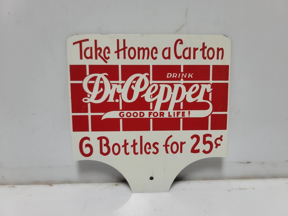 Dr Pepper Crate Sign Reproduction Double sided