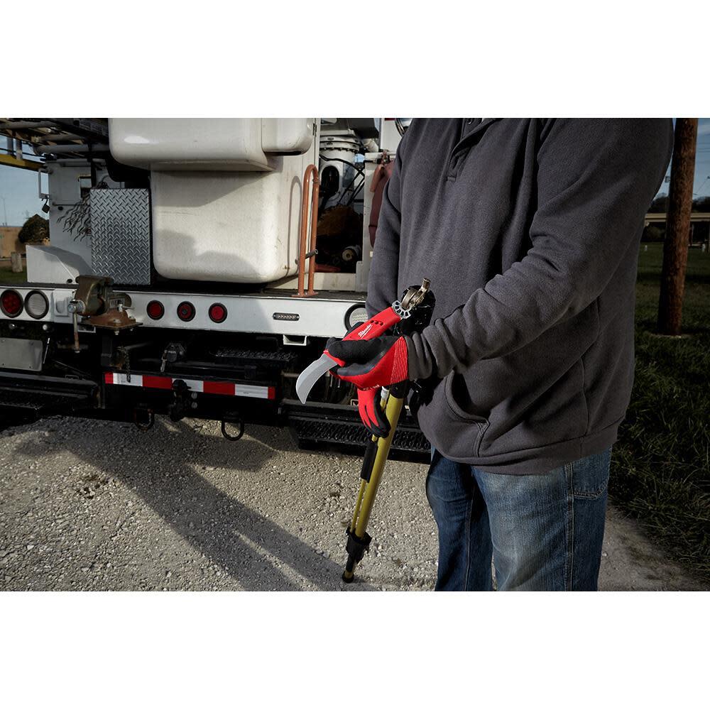 Milwaukee Lineman's Hawkbill Knife With Stickwork 3-In-1 Ring