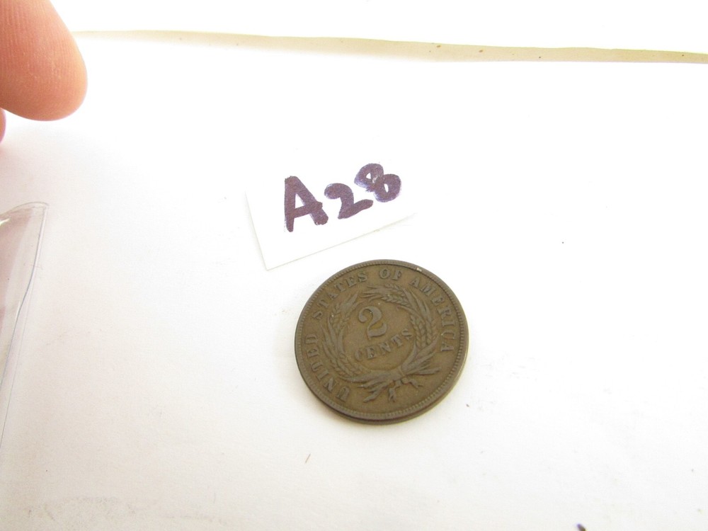 1867 2 CENT PIECE NICE DETAIL