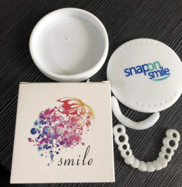 Smile Snap On UpperBottom Temporary Teeth Denture Costume prop-see description