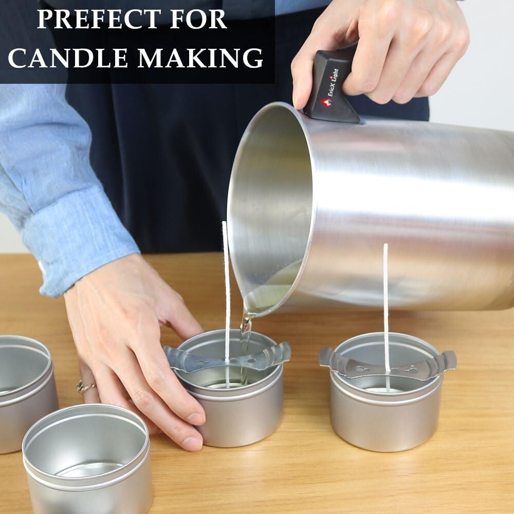 DIY Candle Making Pot - 4 lbs Dripless Pouring Pitcher with Nonstick Interior