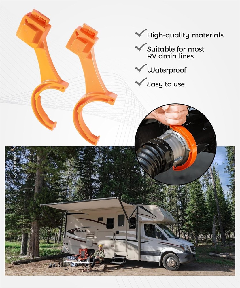 RV Sewer Hose Wrench Cap Removal Tool 2 Pcs