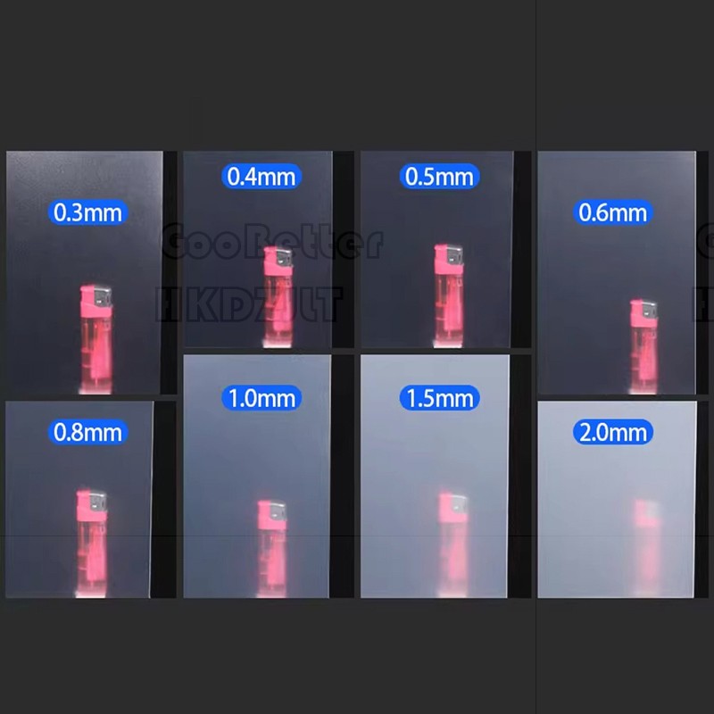 Frosted Translucent PVC Plastic Sheet Thin Clear 0.3mm - 2mm Thick Plastic Panel