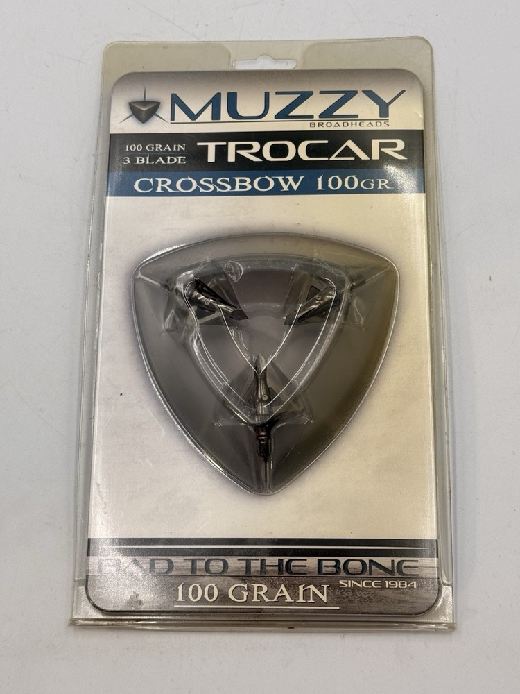 1 pack Muzzy 3 BLADE Trocar 100 Grain Archery Hunting