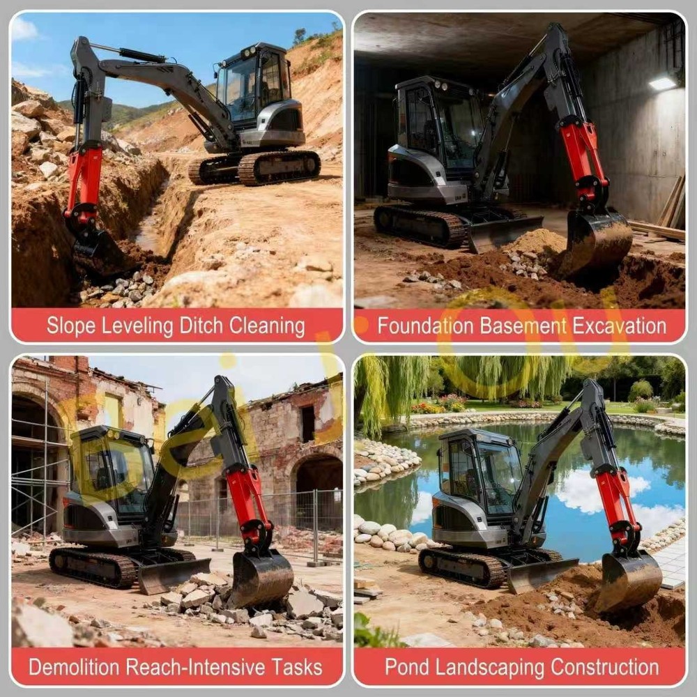 Excavator Arm Extension Kit for 0.8Tons-2tons Mini Excavator