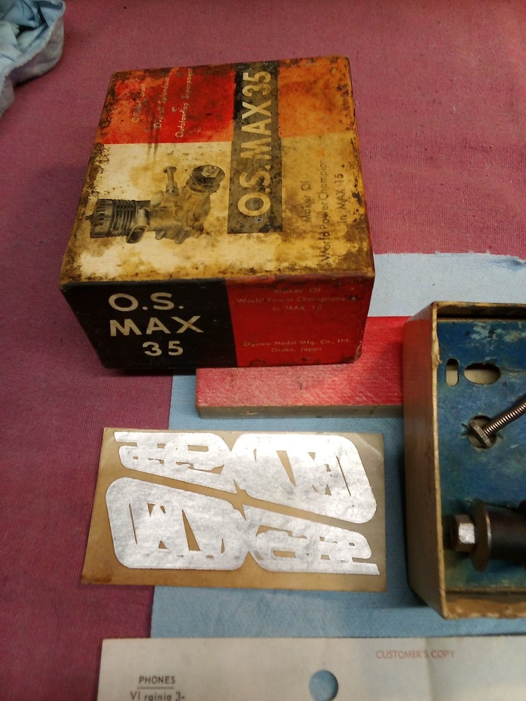 O.S. Max 35 Airplane Engine With Box & Instructions