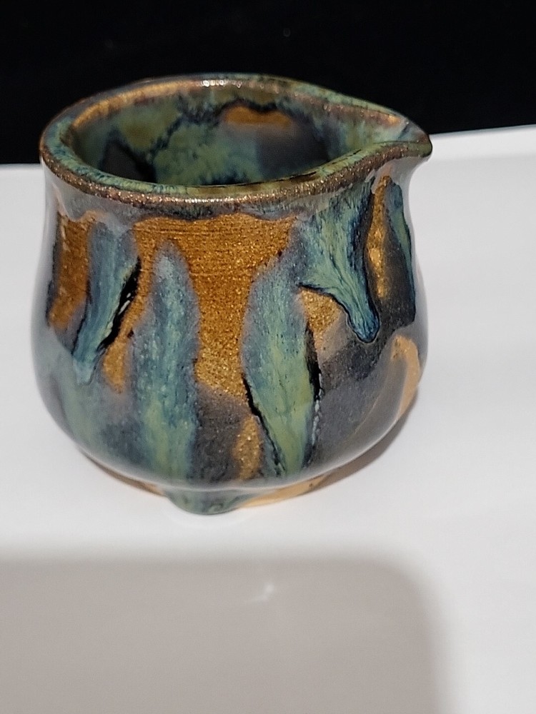 Handmade Creamer Pottery. Signed Artist