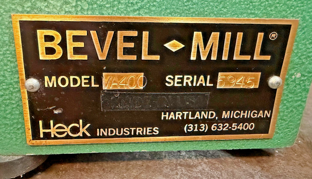 Heck chamfering beveling machine Model VA-400