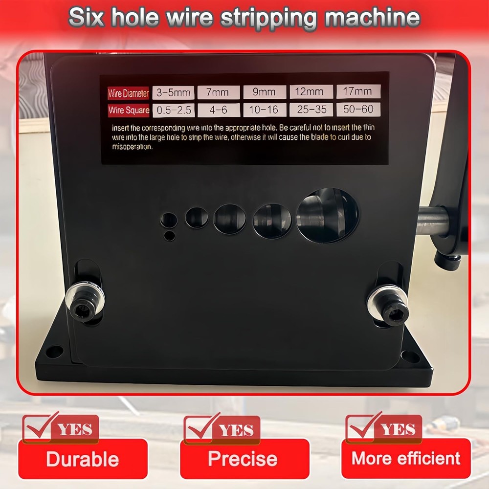Manual Wire Stripper Machine,Drill Powered Hand Crank Wire Stripper Tool With...