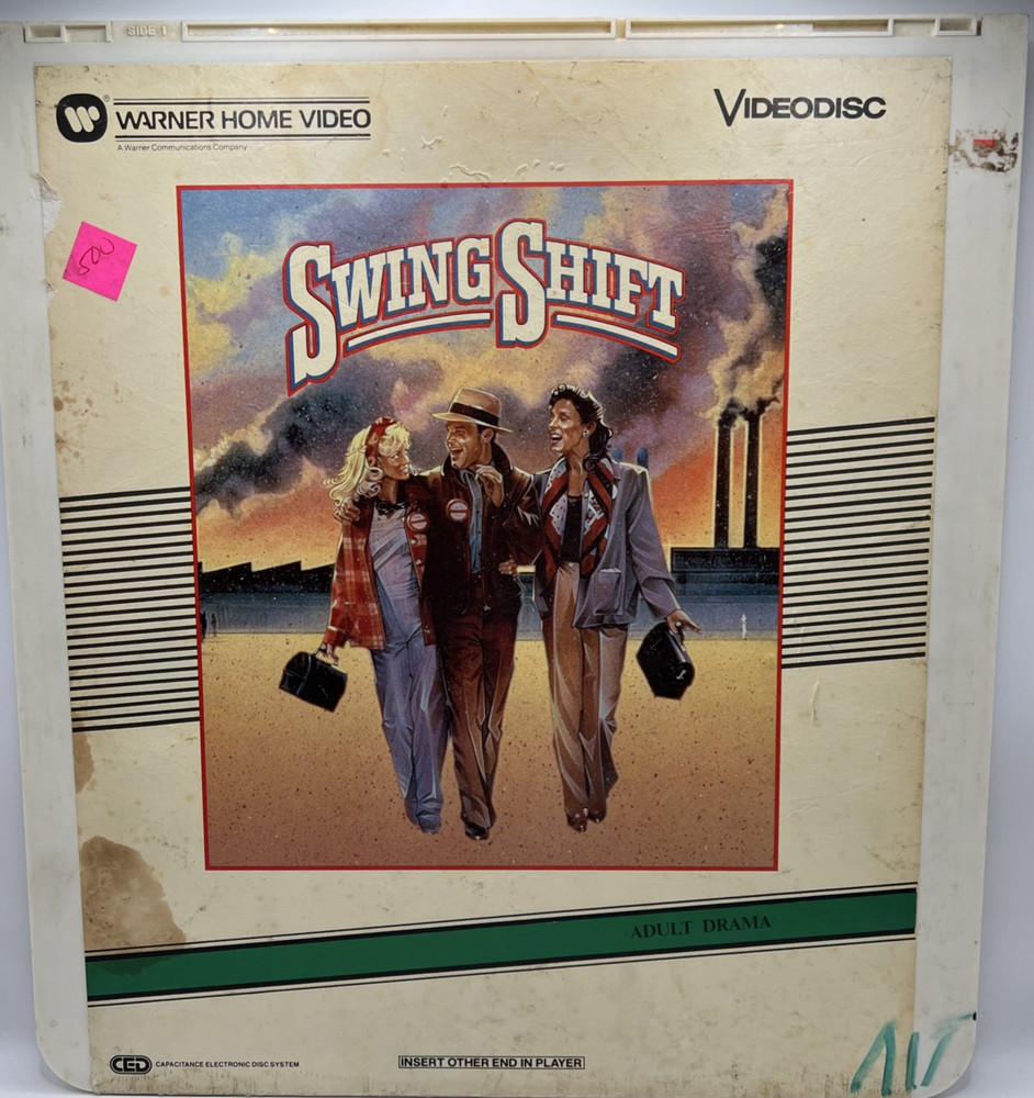 Swing Shift RCA Selectavision VideoDisc CED Goldie Hawn