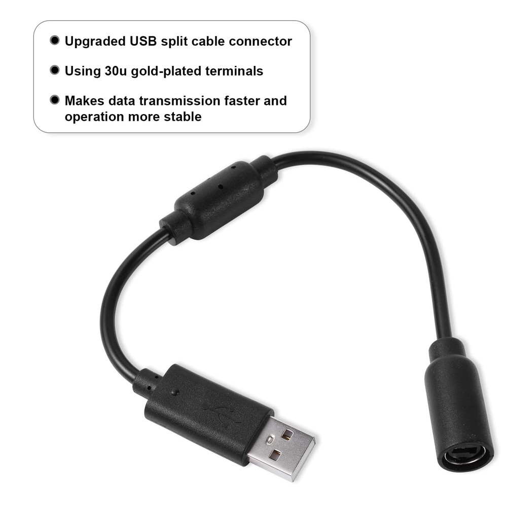 XIHIRCD 3pcs USB Breakaway Cables, Cord Replacements for black