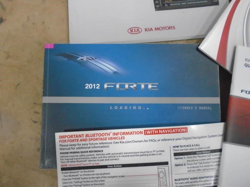 FORTE 2012 Owners Manual 1471284