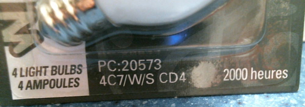 GE Standard Night Light Bulbs 4 pk. (20573) FS