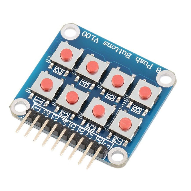 Matrix 8 Keypad Keyboard Board Module 8 Button Tactile Switch for Arduino