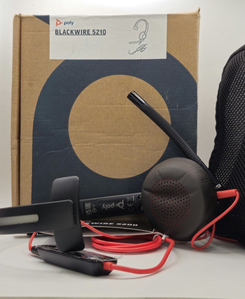 Poly Blackwire 5200 Series C5210 USB Monoaural Headset - Black