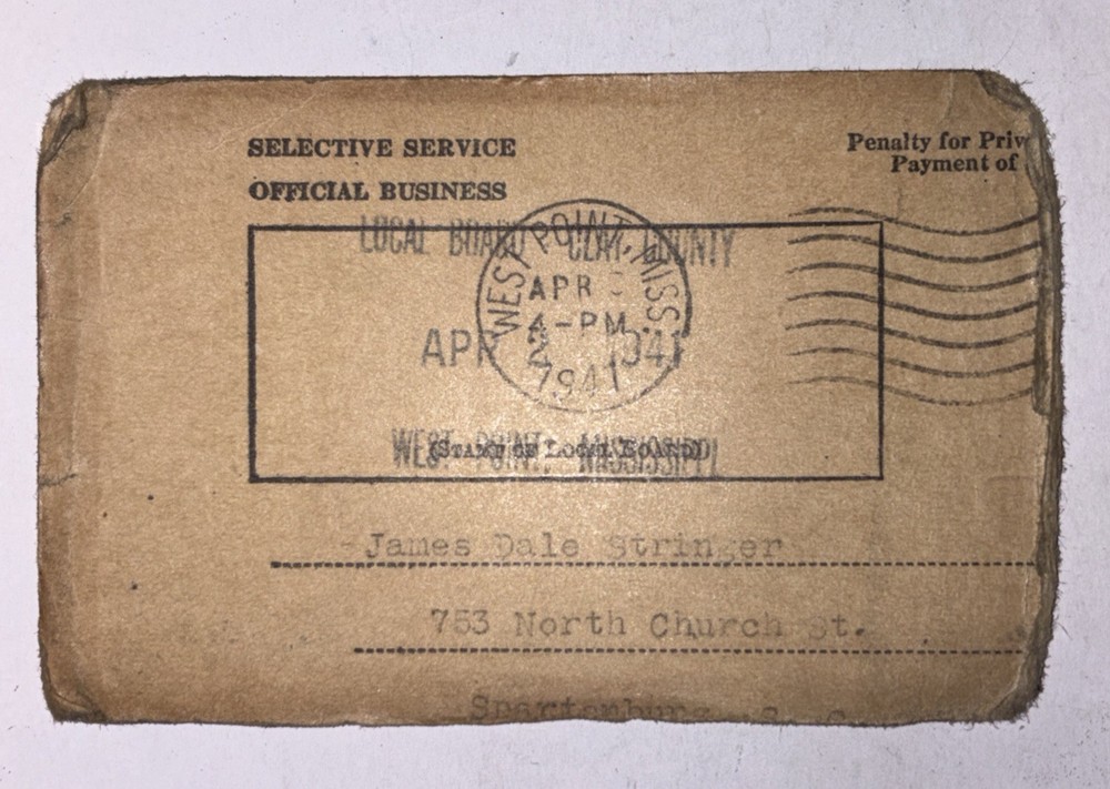 Notice Of Classification D.S.S. Form 57 1941 Class 3-A