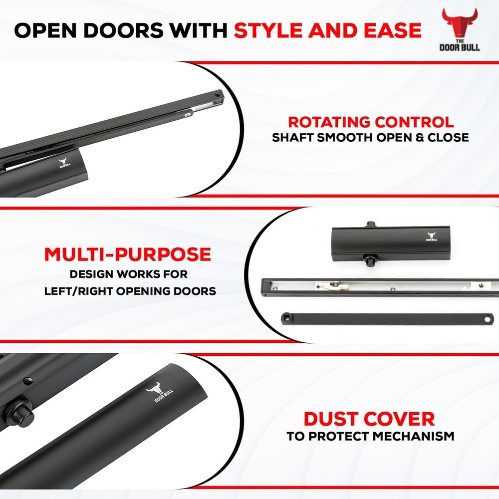 Series 5000 Automatic Door Closer – Surface Mounted Hydraulic Closer with