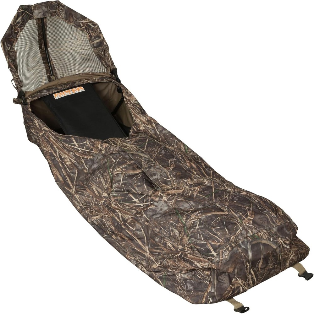 Avery Power Hunter Blind Max-7 Mesh Top & Rear Window W/ Straps Foldable