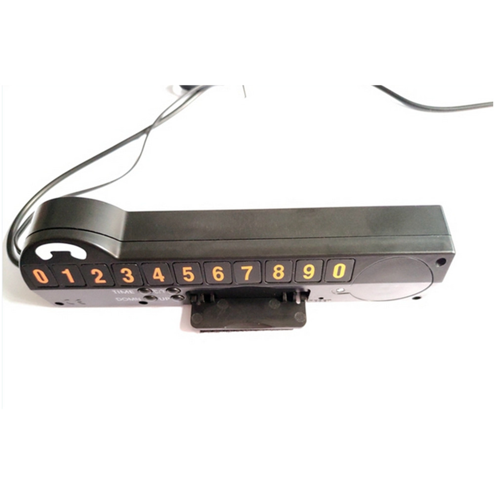 Car Digital Clock Thermometer Temperature Voltage Meter LCD Backlight Dash Mount