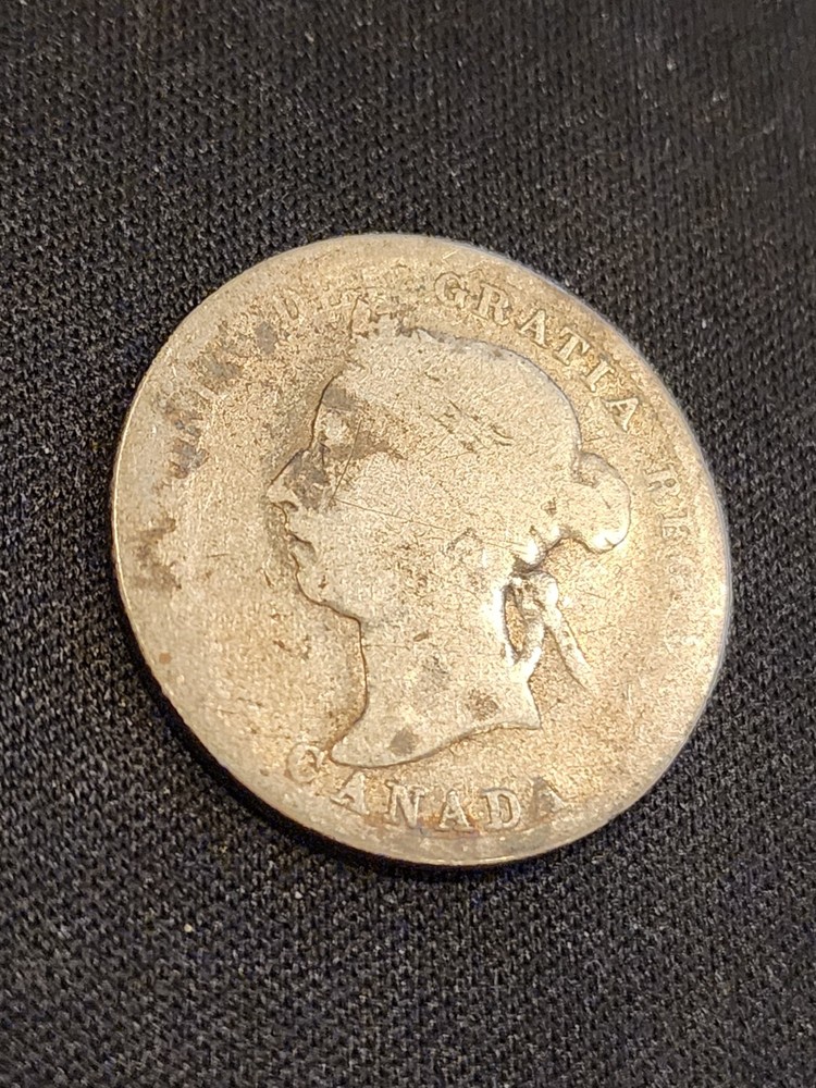 1889 Canada 25 Cents Silver Coin