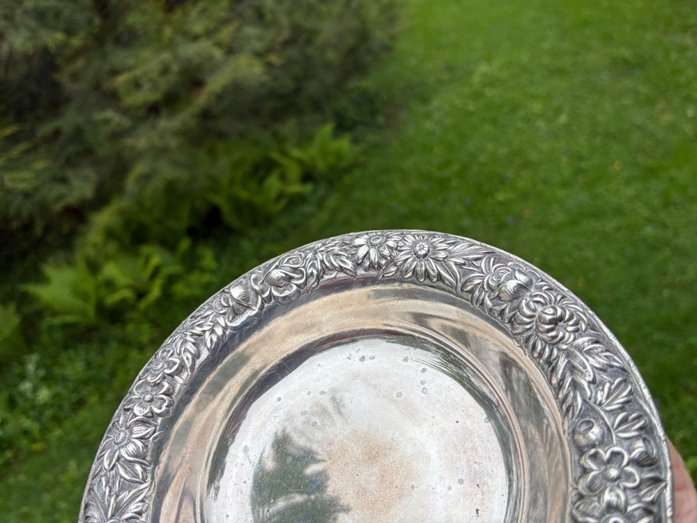 Kirk & Son Sterling Silver Repousse Candy Dish