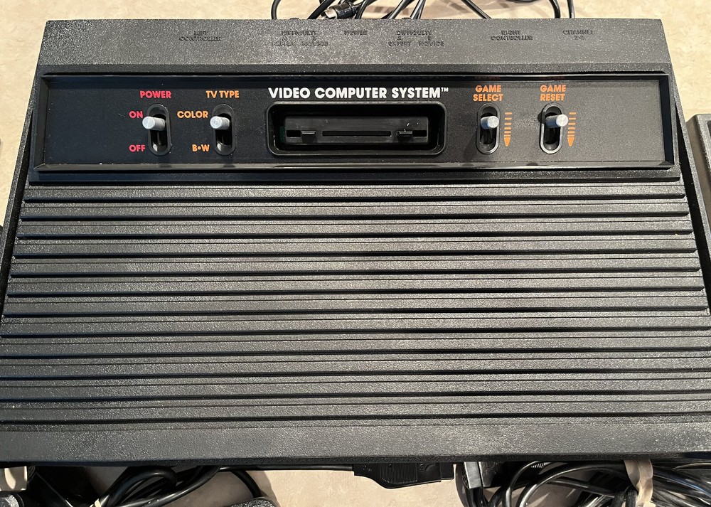 Atari 2600 Bundle Console, 4 Games, 2 Joysticks, 2 Paddles Cleaned & Tested!! #3