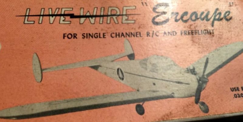 Live Wire ERCOUPE PLAN + BUILDING NOTES & Scale Article for 36" RC Model Plane