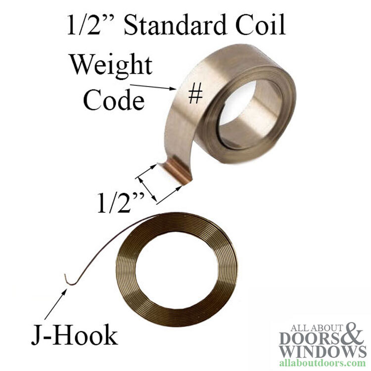 1/2" Constant Force Balance Standard Coil Spring D #6 Pound