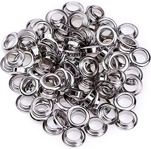 Grommet Tool Kit, Grommet Setting Tool and 100 Sets Eyelets with Storage Box,...