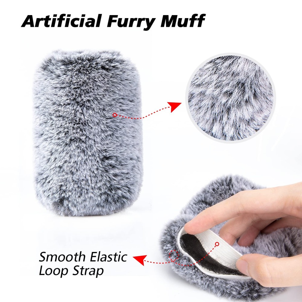 HyperX QuadCast Pop Filter Foam Cover - 2 Pack Windscreen Muff