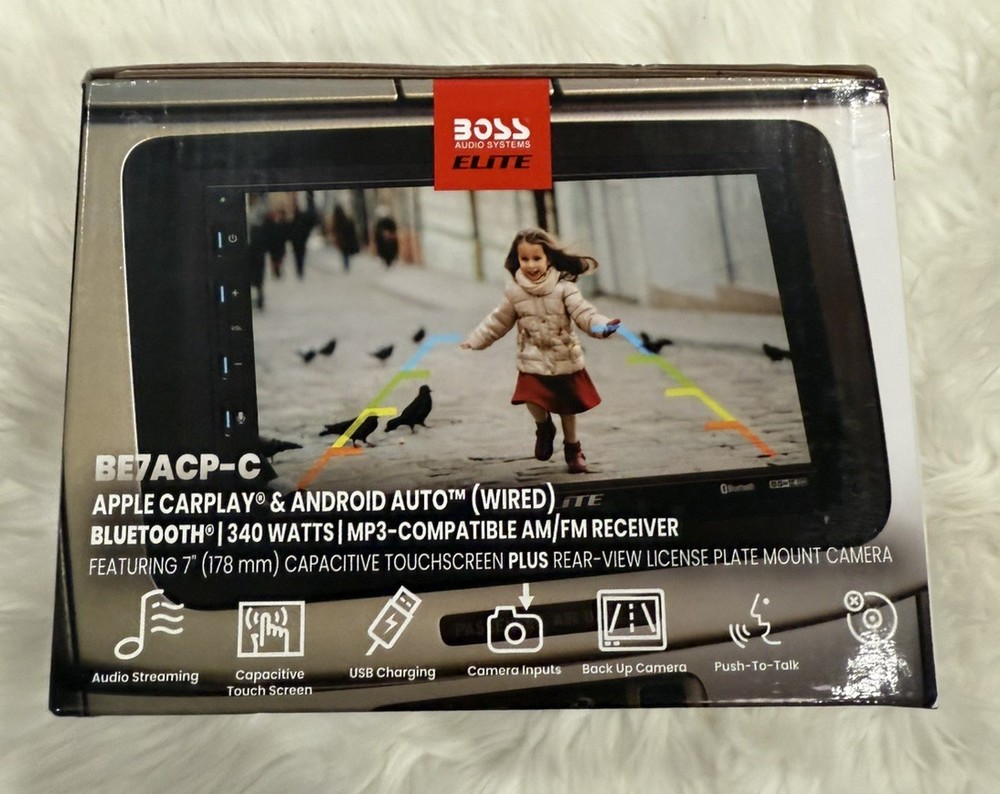 Boss Audio System ELITE BE7ACP-C Digital Multimedia Receiver + Camera-OPEN BOX!