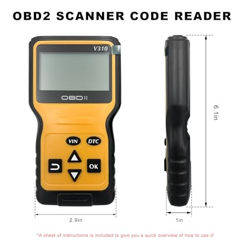 Car OBD2 Scanner Code Reader, Vehicle Engine Fault Scanner for Check Yellow