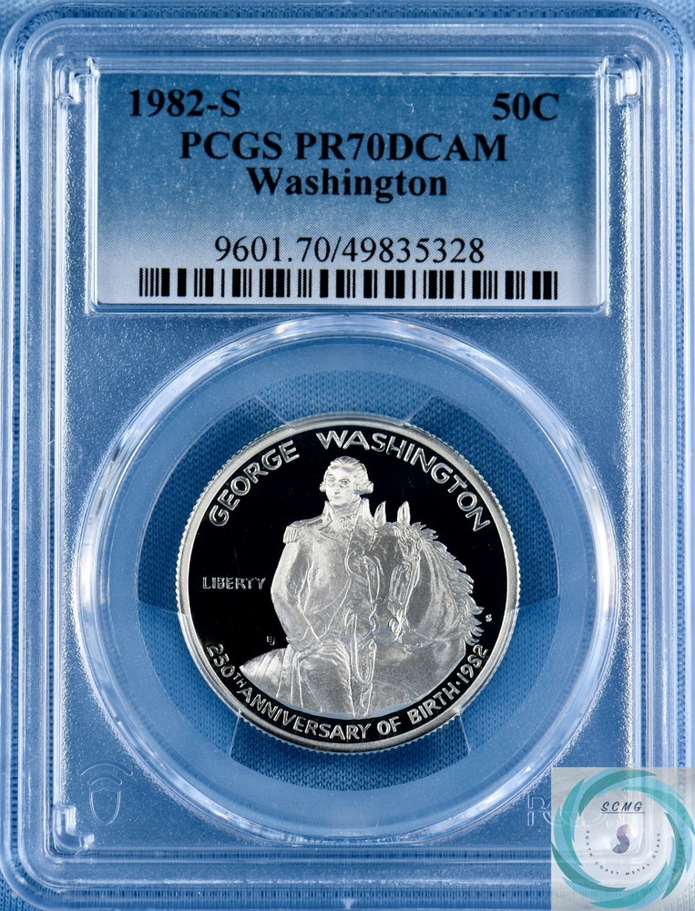 1982-S Washington Half Dollar Commemorative Silver Coin PCGS PR70DCAM