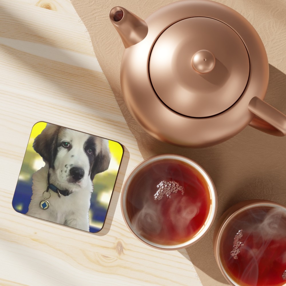 Hardboard Back Puppy Coaster