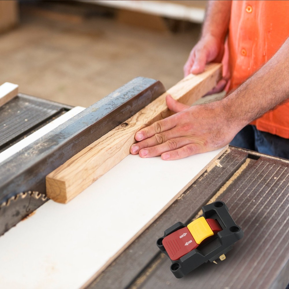 Easily Identifiable Locking Key Switch Rated at 20A for Electric Tools