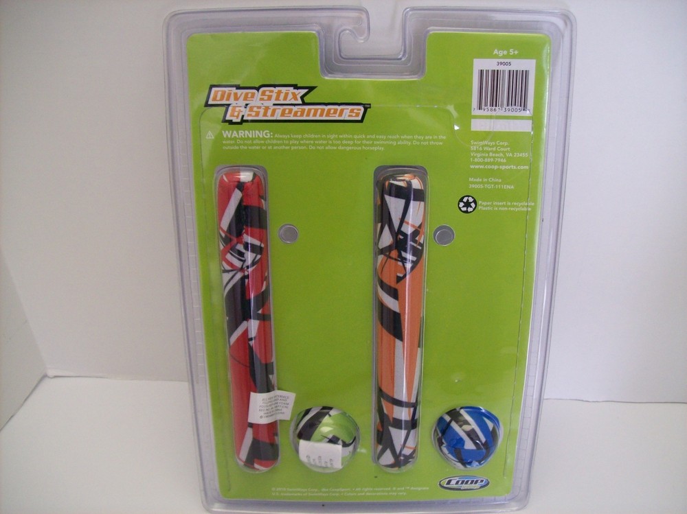 Dive Stick & Streamers by COOP 4 pack - New/ Sealed