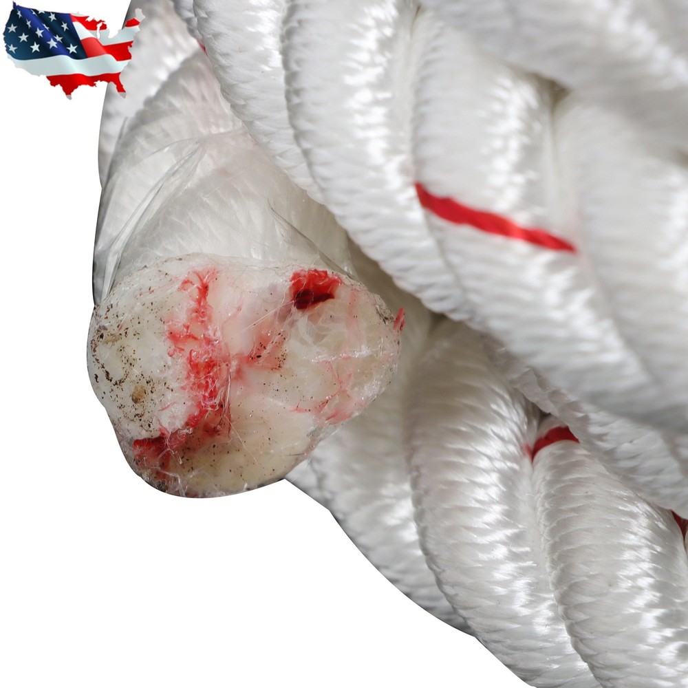 Pulling Rigging Line 3/4" × 120' Double Braid Nylon Polyester Arborist Bull Rope