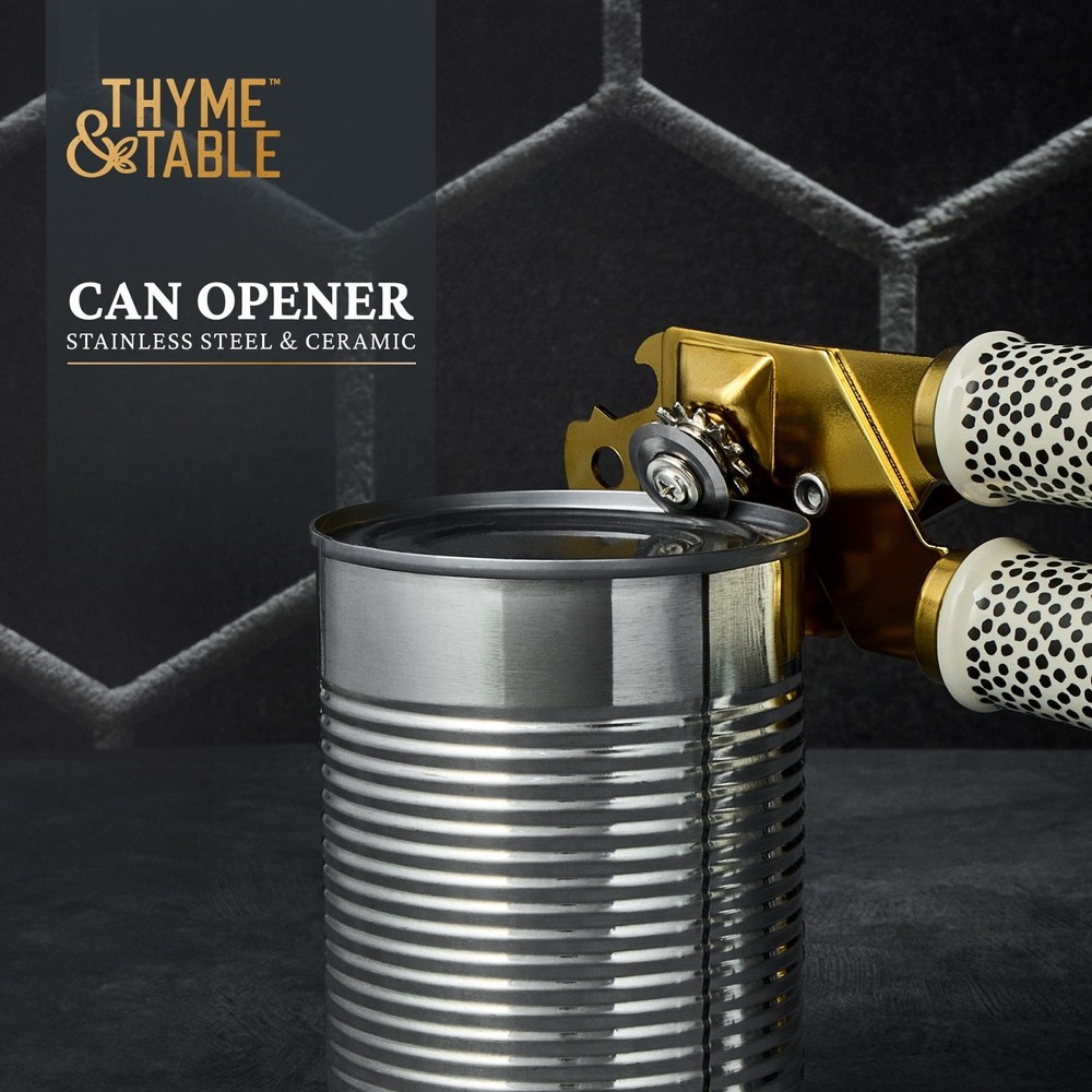 Thyme & Table Can Opener with Ceramic Dot Handle