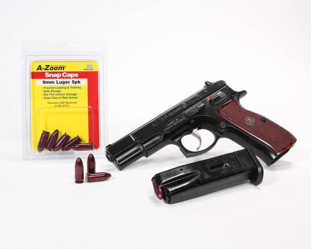 A-Zoom 15116 9mm Luger Precision Snap Cap 5 Pack