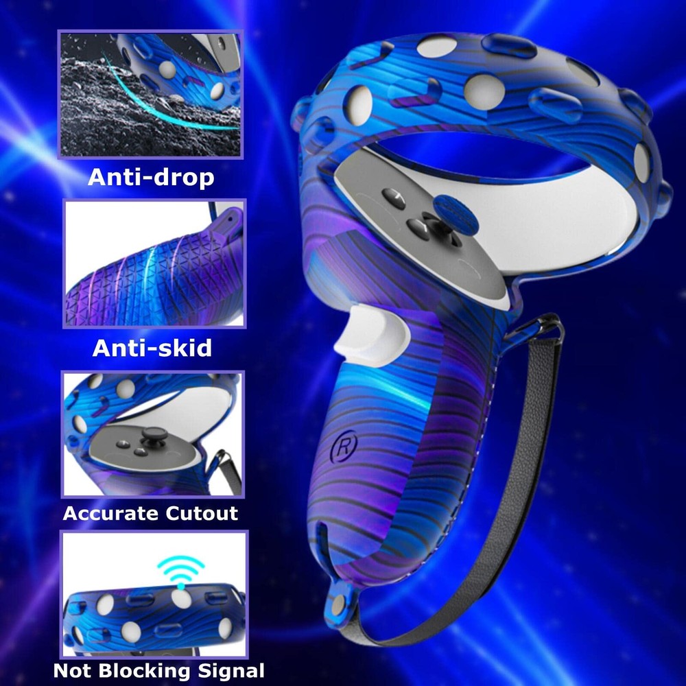 Compatible with Oculus Quest 2 Accessories, Silicone Face Cover, VR Shell