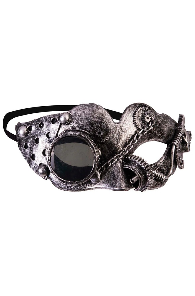 Iron Cat Steampunk Masquerade Mask